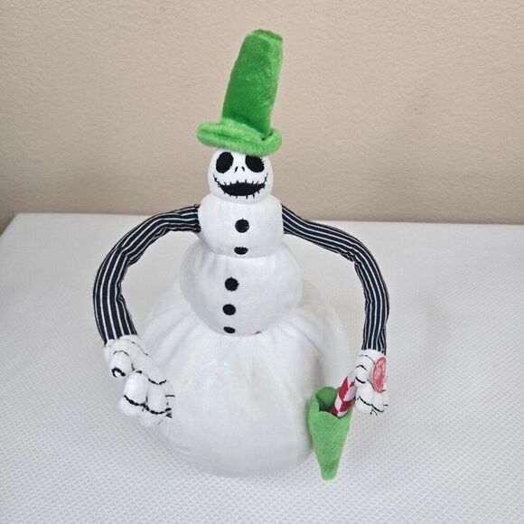Jack Skellington 14" Animated Snowman Nightmare Before Christmas Plush Sound - Picture 2 of 6